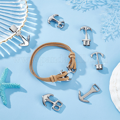 6 шт. 6 стиля застежек-крючков из нержавеющей стали 304 STAS-UN0050-80-1