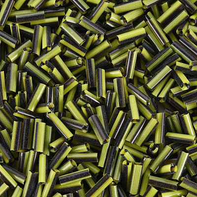 Непрозрачные цвета двухцветные стеклянные бусины из стекляруса SEED-T006-02A-04-1