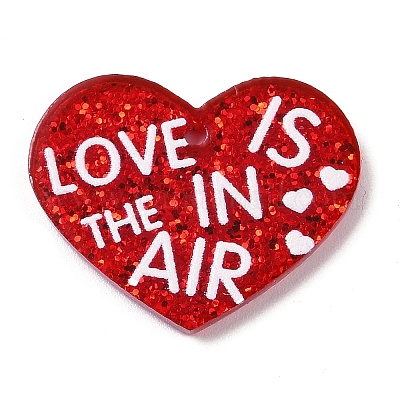 Подвески из непрозрачного акрила с принтом ко дню святого валентина FIND-D283-11A-1