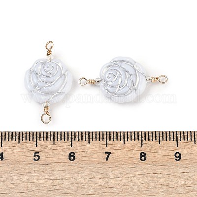 Непрозрачные акриловые звенья соединительные подвески KK-K296-07B-G-1