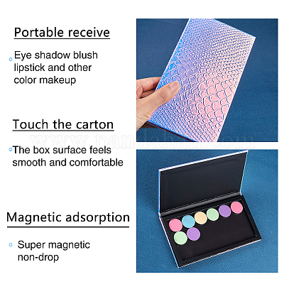 Empty Magnetic Eyeshadow Palette Portable Diy Makeup Palette With Round  Metal Pan For Blush 26mm