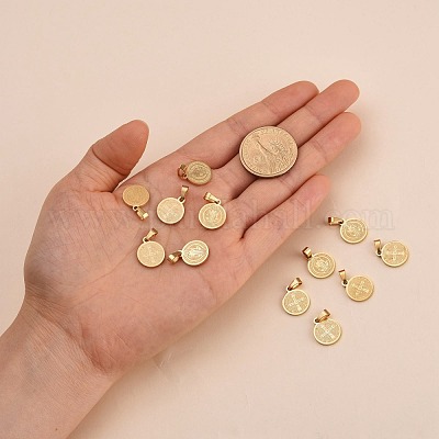 Ионное покрытие (ip) плоские круглые с подвесками из нержавеющей стали san benito и word 304 STAS-I036-03A-1