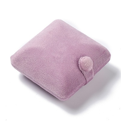 Квадратные бархатные коробки ожерелья VBOX-C001-02B-1