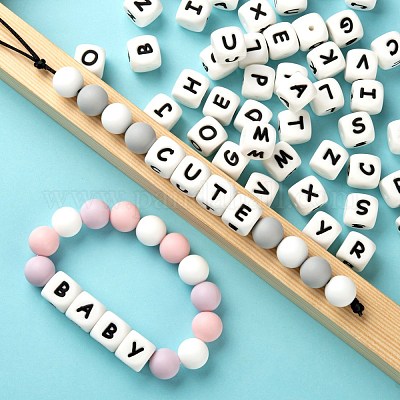 52шт 26 стиля пищевых экологически чистых силиконовых бусин SIL-LS0001-03-1