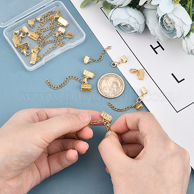 12 комплект 2-х стилевых удлинителей цепи из нержавеющей стали 304 STAS-UN0030-42-1