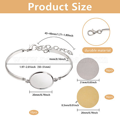 Наборы для изготовления браслетов из сплава своими руками DIY-CA0007-61-1