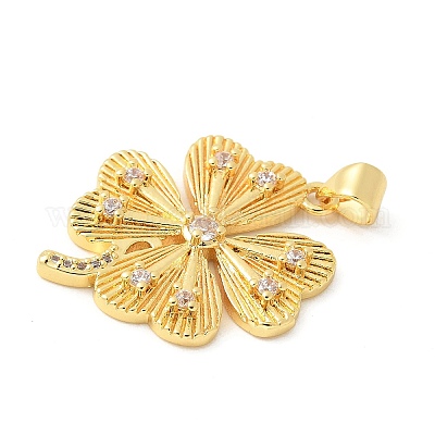 Латунные микро проложить кубического циркония подвески KK-U053-23G-1