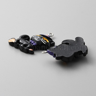 Подвески из непрозрачной смолы RESI-WH0001-04B-1