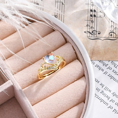 Кольца-манжеты из латуни с микропаве RJEW-G337-26G-1