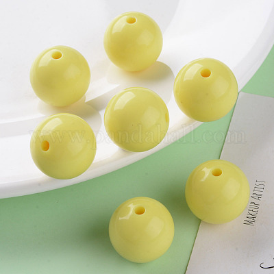 Непрозрачные акриловые бусины&nbsp;MACR-S370-C20mm-A10-1