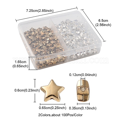 200шт 2 цвета пластиковые бусины ccb CCB-YW0001-13-1