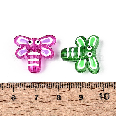 Эмалевые бусины ручной работы в технике лэмпворк LAMP-T023-26M-1