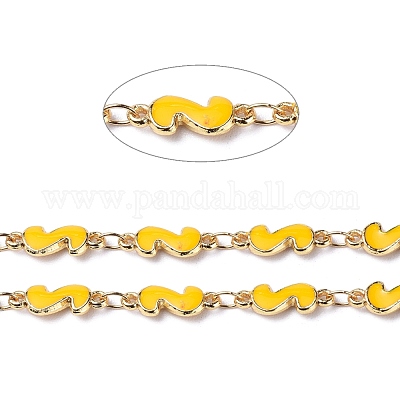 Цепи звеньев формы эмали сплава ручной работы ENAM-F138-05C-RS-1