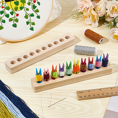 Держатель для ниточек с деревянным зажимом FIND-WH0290-74A-1