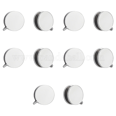 10 шт. серьги-клипсы из нержавеющей стали EJEW-UN0002-89P-1