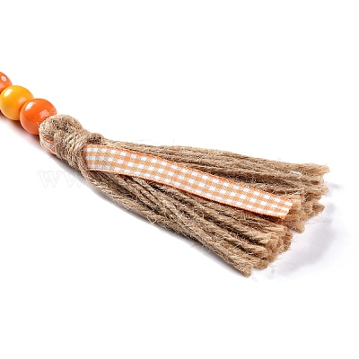 Тема дня благодарения деревянные подвесные украшения из бисера HJEW-K036-01A-1