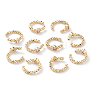 Серьги-манжеты из циркония EJEW-H109-01E-G-1