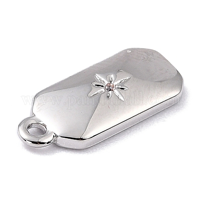 Латунные микро проложить кубического циркония подвески ZIRC-I054-12P-03-1