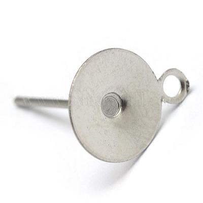 Серьги-гвоздики из нержавеющей стали 304 STAS-T003-8mm-1