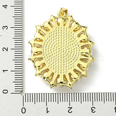 Кулоны из экологически чистой латуни KK-A204-02C-01G-1