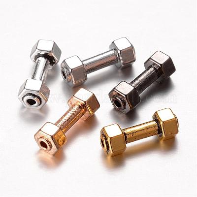 Сплавочные овальные бусины тибетского стиля  PALLOY-N0117-002-1