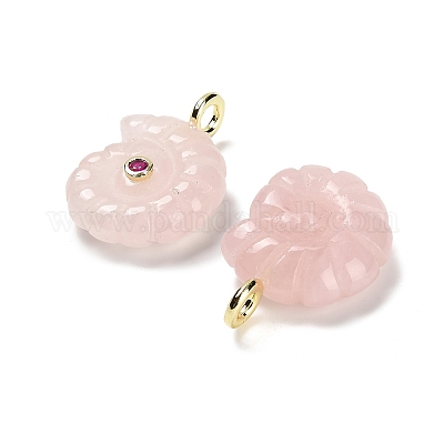 Природного розового кварца подвески G-A287-01G-07-1