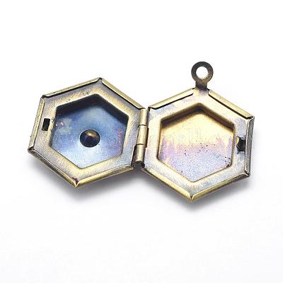 Подвески латуни медальон KK-F717-38AB-NR-1