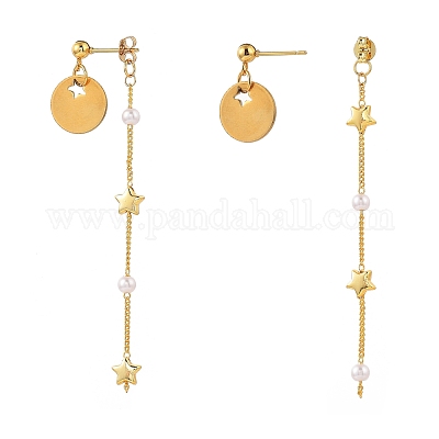 Серьги-гвоздики из нержавеющей стали 304 EJEW-JE04246-02-1