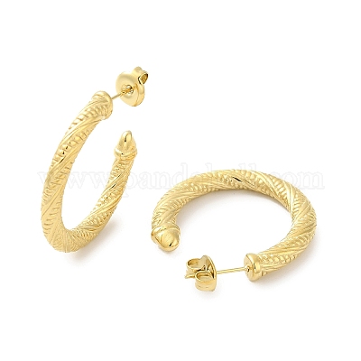 Серьги-гвоздики из нержавеющей стали 304 EJEW-G364-05G-1