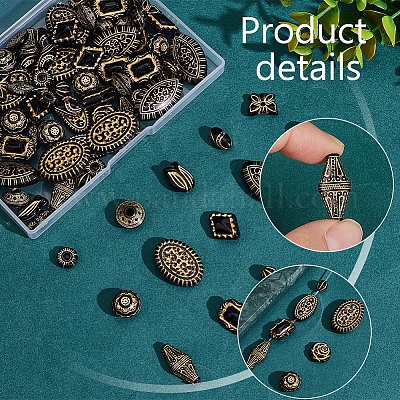 90шт 15 стиля покрытия акриловых бусин OACR-PH0004-25-1