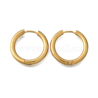 Круглые серьги-кольца из нержавеющей стали 304 EJEW-V005-01G-02-1