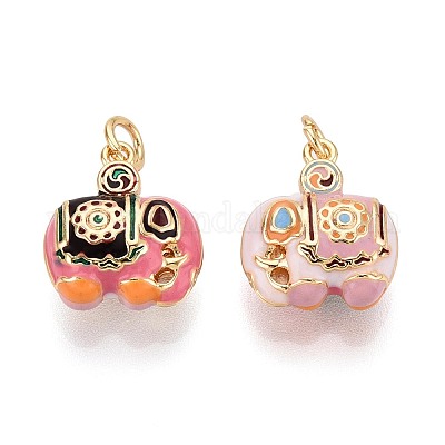 Латунь эмаль подвески KK-T072-23C-G-1