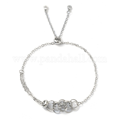 Браслеты-слайдеры с натуральным аметистом и пулями BJEW-JB09901-01-1