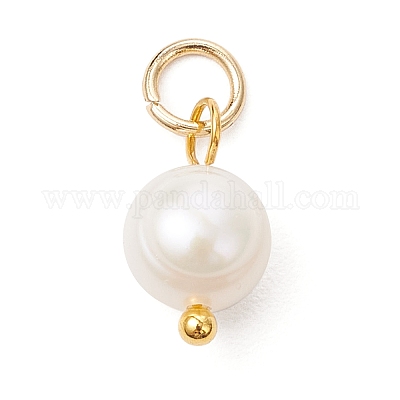 Подвески из натурального культивированного пресноводного жемчуга с двух сторон полированные PALLOY-JF04036-01-1