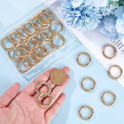 30 шт. кольцо пружинного затвора из сплава FIND-SP0001-48-1