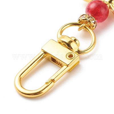 Выпечка окрашенные хрустящие стеклянные круглые бусины подвеска в виде ангела украшения HJEW-JM00733-1