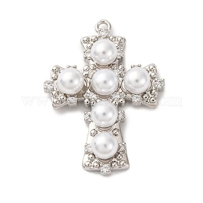 Латунные микро проложить кубического циркония подвески KK-F895-10P-1