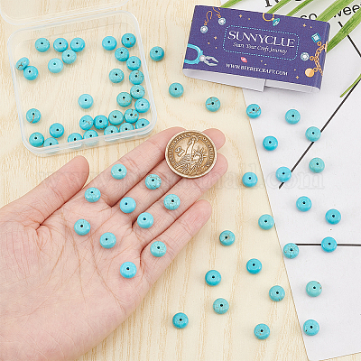 1 прядь натурального Говлит бисер прядь TURQ-SC0001-26C-1