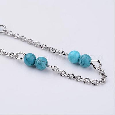 Цепочки для ног из нержавеющей стали 304 AJEW-AN00170-01-1