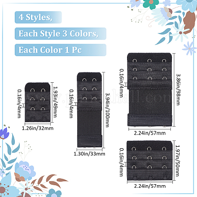 12 шт. 12 стиля полиэстер женский бюстгальтер удлинитель для нижнего белья FIND-GF0006-12-1