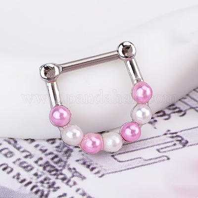 Кольца для носа из нержавеющей стали 316l с микропаве из кубического циркония WG5D603-01-1