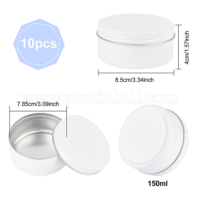 Круглые алюминиевые жестяные банки CON-WH0079-13D-1