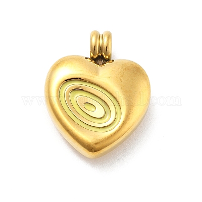 Подвески из нержавеющей стали 304 с эмалью STAS-L283-36G-1