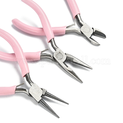 Double Nylon Jaw Pliers Jewelry Plier Wire Straightener Steel Wide Usage  Jaw Plier Nose Plier for Jewelry Repair Beading Wire Wrapping Style B 