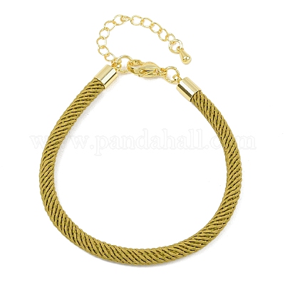 Изготовление браслета из круглого нейлонового шнура миланского плетения толщиной 4.5 мм BJEW-I245-01G-31-1