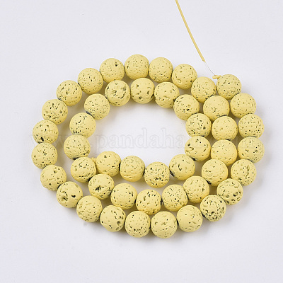 Бусины из натуральной лавы G-N0324-D-09-1