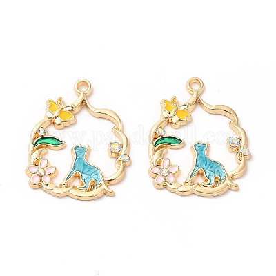 Подвески из эмали и сплава&nbsp;LS-ENAM-C005-27G-03-1