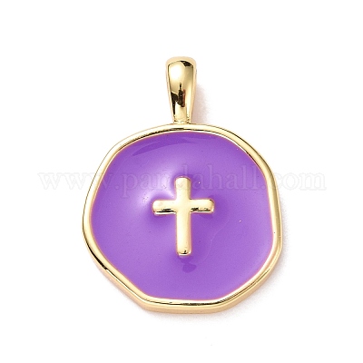 Латунь эмаль подвески KK-G417-01LG-06-1