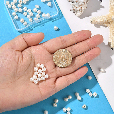 1 нить бусин из натурального культивированного пресноводного жемчуга PEAR-SC0001-42-1