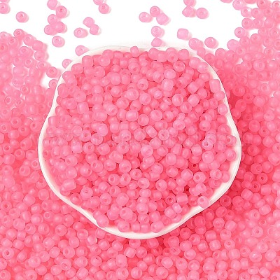 6/0 светящаяся стеклянная бусина X1-SEED-NH0001-01O-1